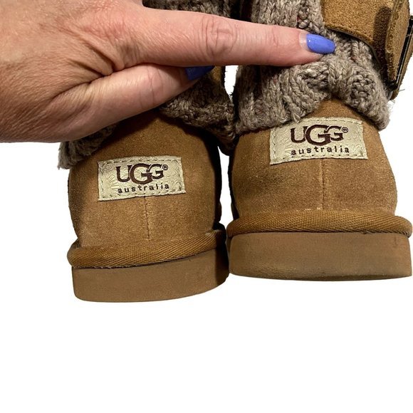 Ugg Australia‎ Cambridge Knit Fold Boots Size 6 - Picture 11 of 12